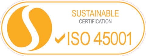 ISO 45001 certification badge