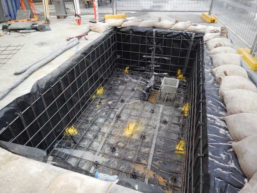 Construction pit reinforcement