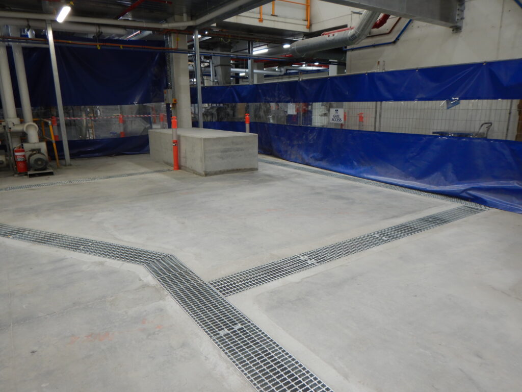 Industrial floor drainage system