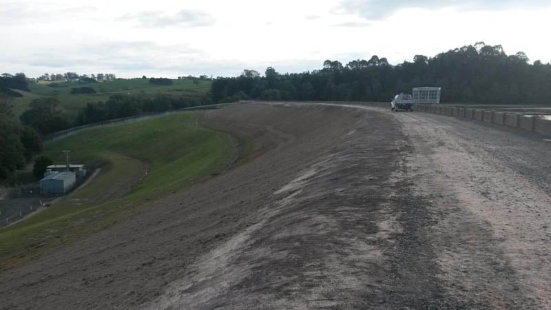 Dirt road with landscape view