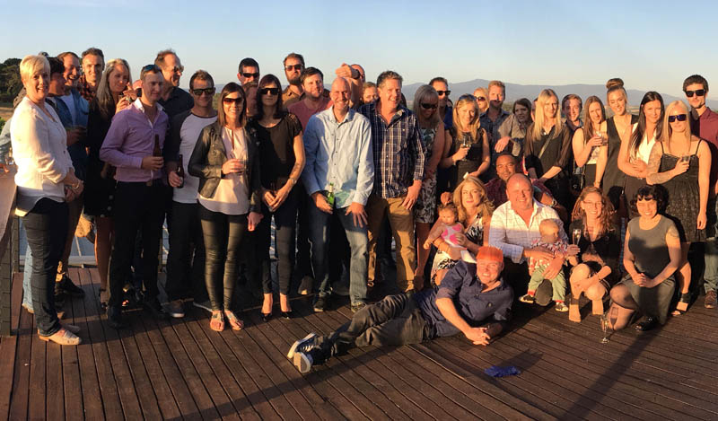 Large group photo outside