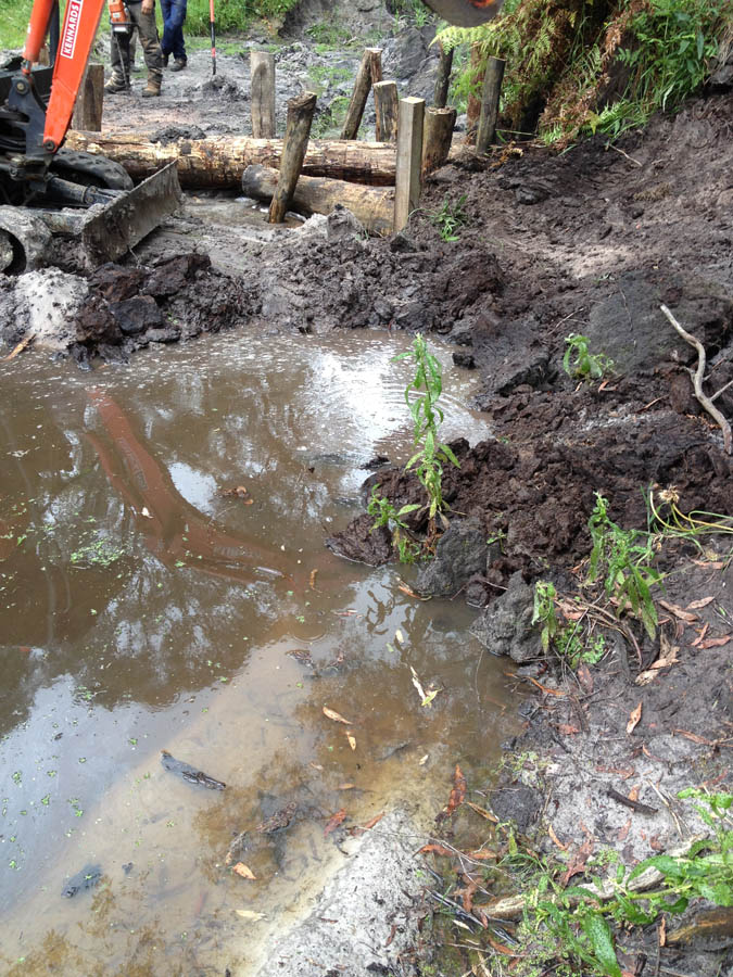 Construction site muddy water