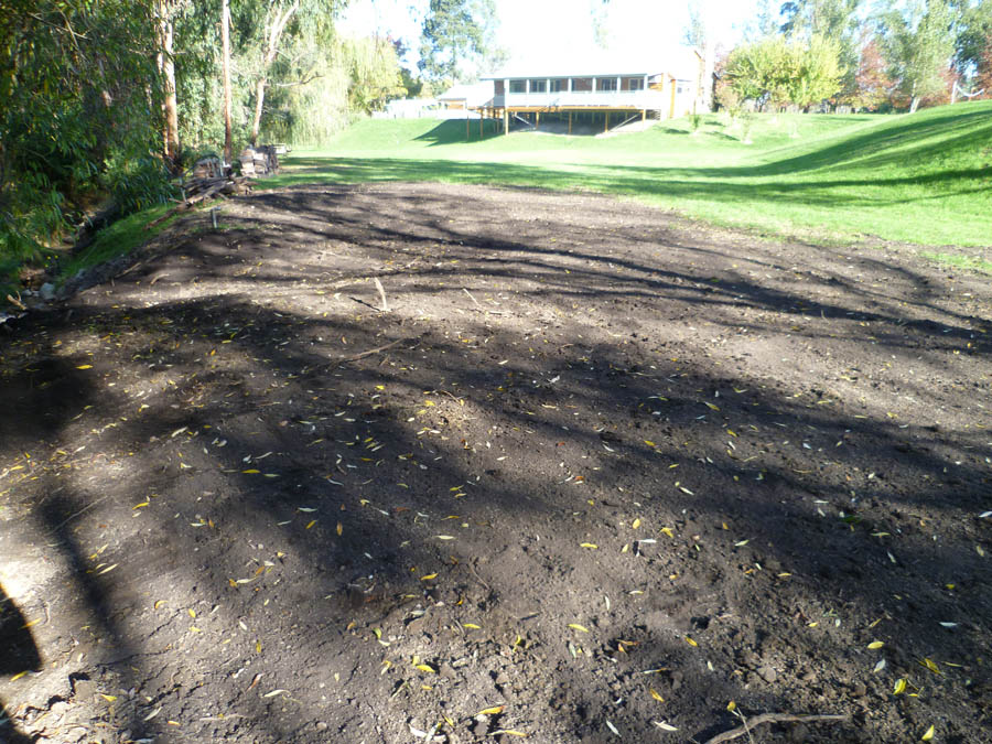 Cleared land for new construction