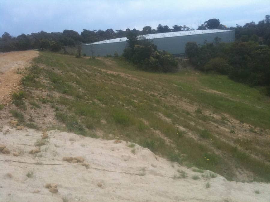 Industrial building and landscape