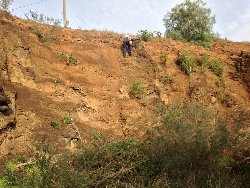 Erosion control on hillside